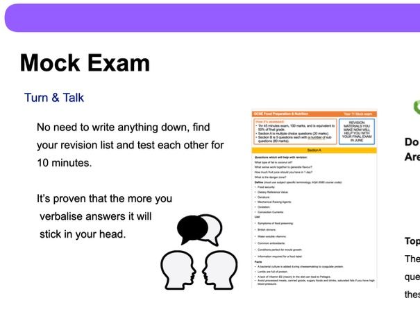 GCSE Food AQA 8585 Mock Exam 2025