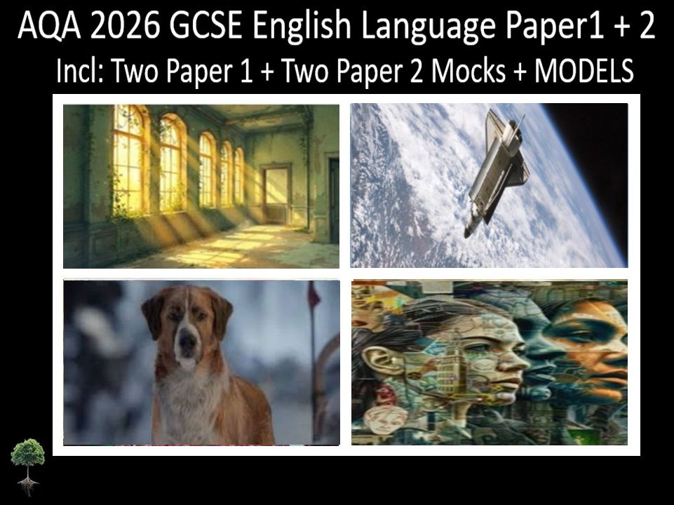 Four AQA 2026 GCSE English Language Paper 1 + 2 Mocks | Models