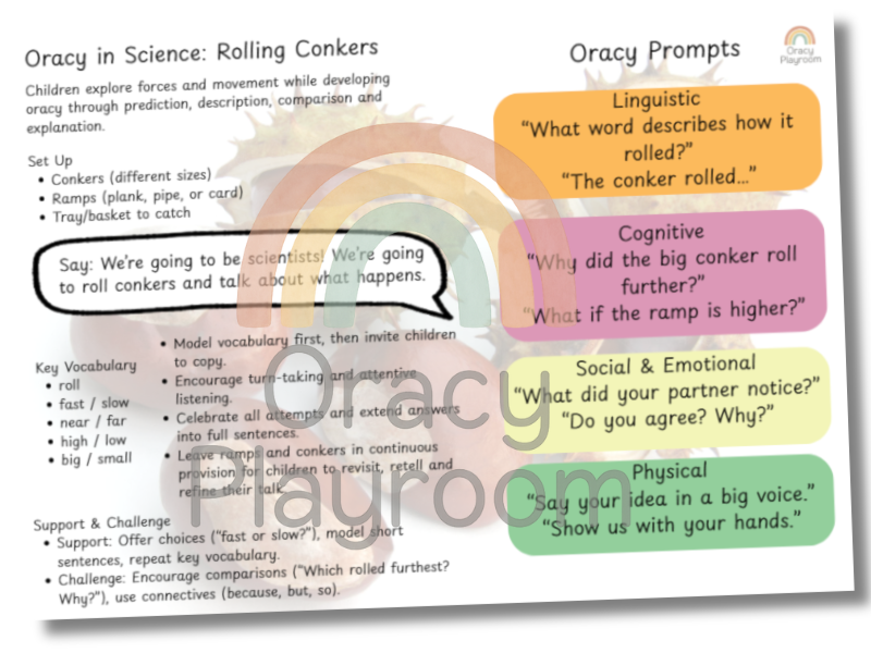 Oracy in Science: Rolling Conkers