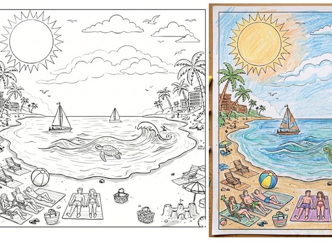 End of the Year Coloring Page | End of the Year Summer Activity Sheet