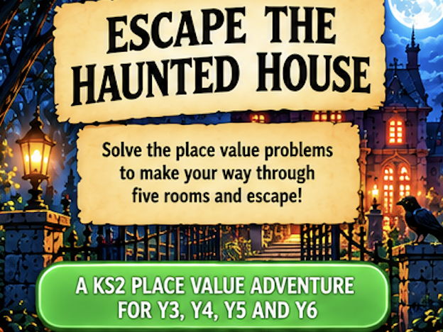 Halloween KS2 place value game Years 3–6