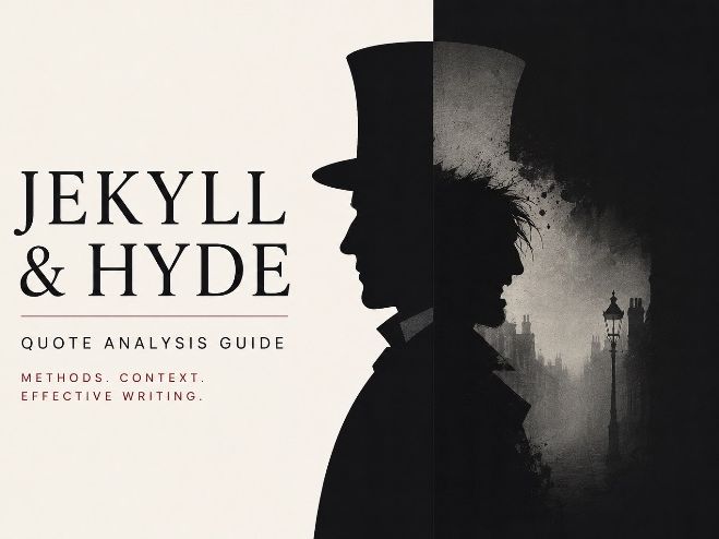 Jekyll and Hyde Quotation Analysis Guide - Methods, Context and Model Writing