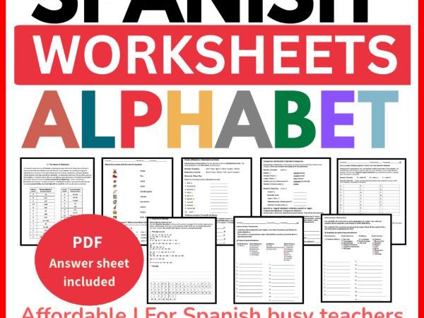El Alfabeto en Español | Spanish Alphabet Worksheets | Pronunciation Guide