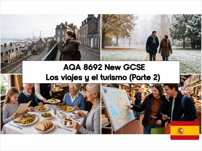 GCSE SPANISH: AQA 8692 New GCSE - Viajes y turismo (PART 2) - AQA New SPEC