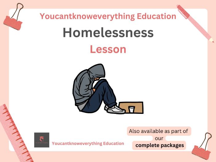 Homelessness PSHE / Citizenship Lesson