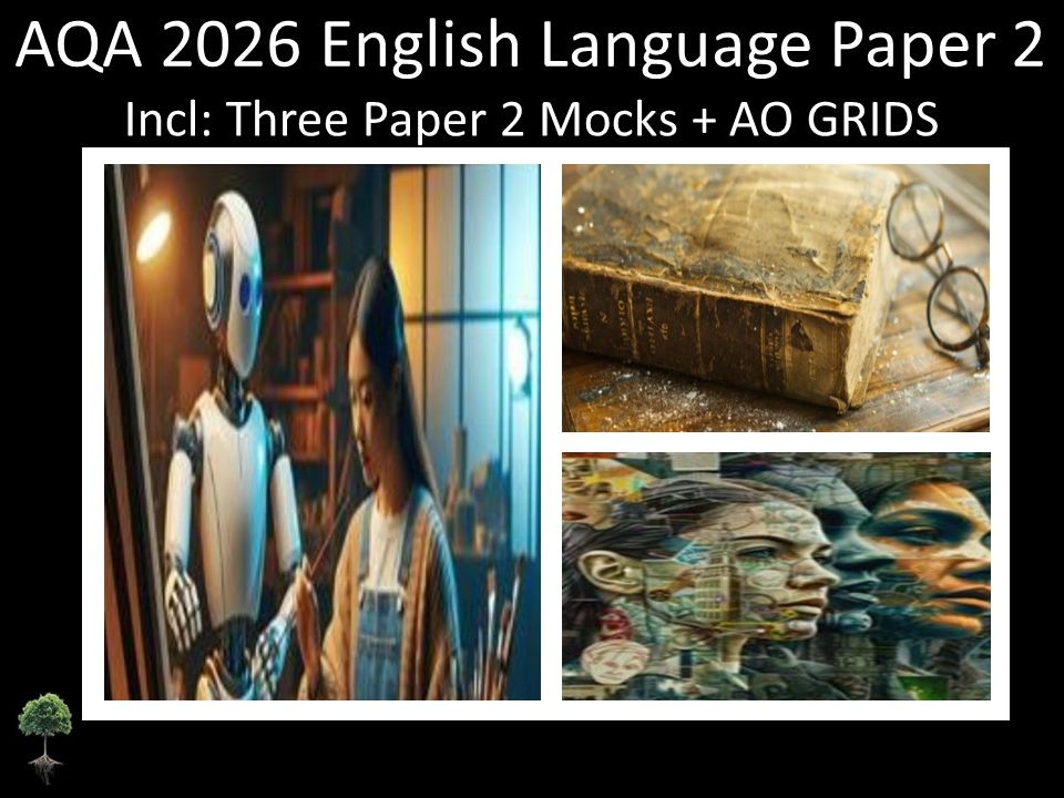 Three AQA 2026 GCSE English Language Paper 2 Mocks | AO GRIDS