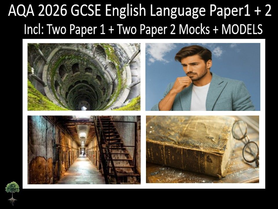 Four AQA 2026 GCSE English Language Paper 1 + 2 Mocks | Models