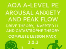 AQA A-Level PE | Arousal Anxiety and Peak Flow | Drive Theory, Inverted U and Catastrophe Theory |