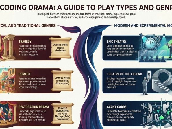 Free Decoding Drama: Analysing Play Types Genre Poster | Senior English & Drama