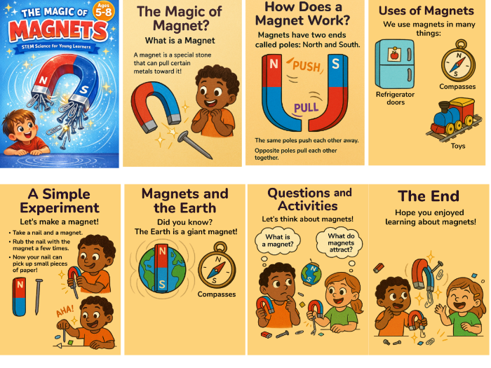The Magic of Magnets – STEM Science Activities for Kids (Ages 5–8)