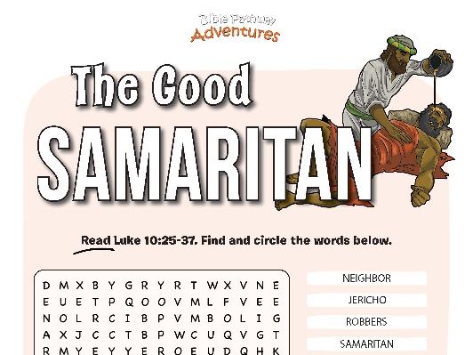 FREEBIE: The Good Samaritan word search puzzle