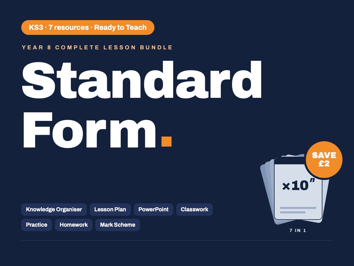 Year 8 Maths | Standard Form | Bundle