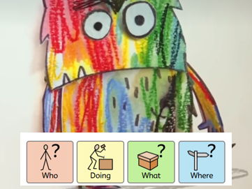 The Colour Monster – Colourful Semantics Sentence Building