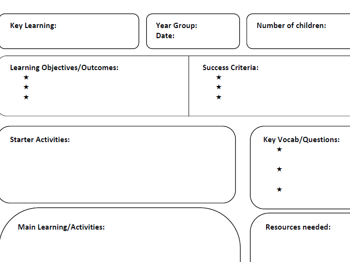 Lesson Plan Template