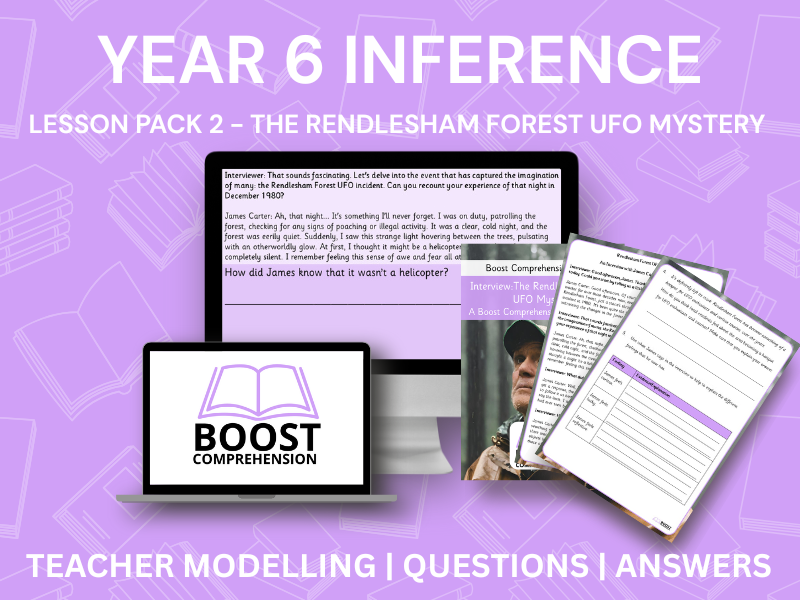 Free Inference Lesson Year 6 - Rendlesham Forest UFO Mystery