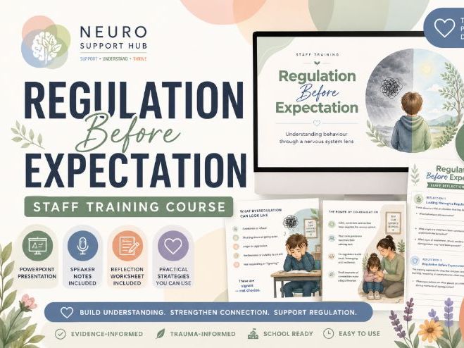 Regulation Before Expectation | Behaviour & Regulation Staff Training CPD