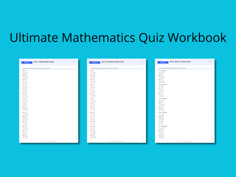 Ultimate Mathematics Quiz Workbook