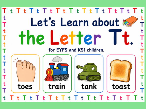 Let's Learn about the Letter Tt EYFS/KS1