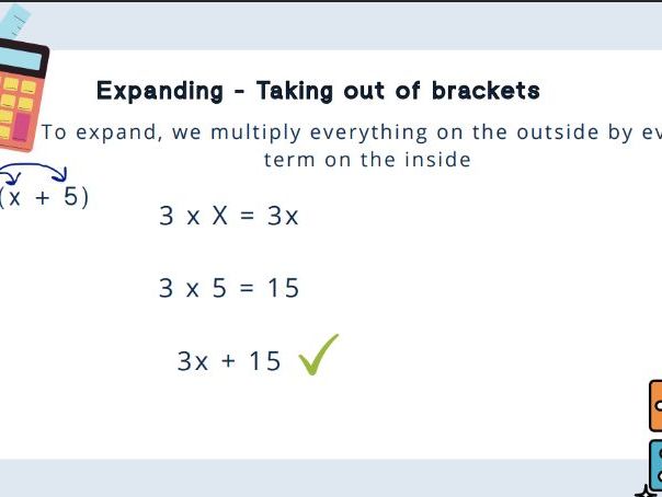 Expanding and Factorising Single Brackets