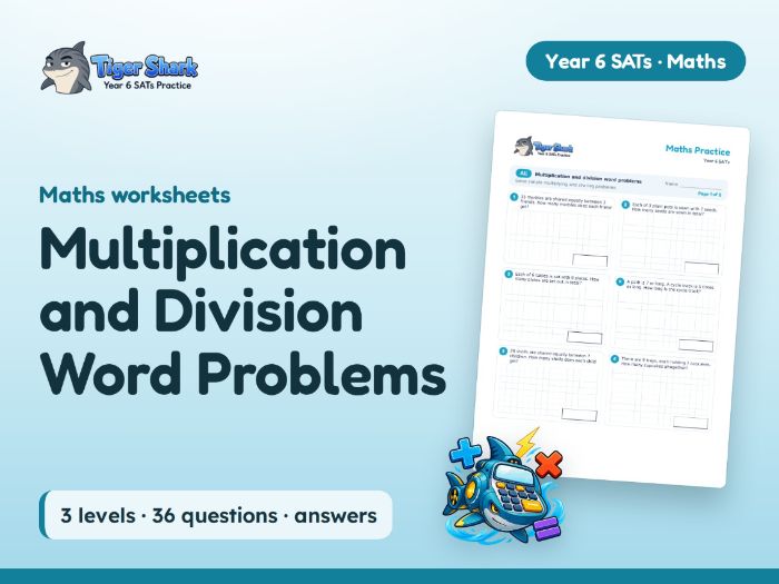 Multiplication and Division Word Problems