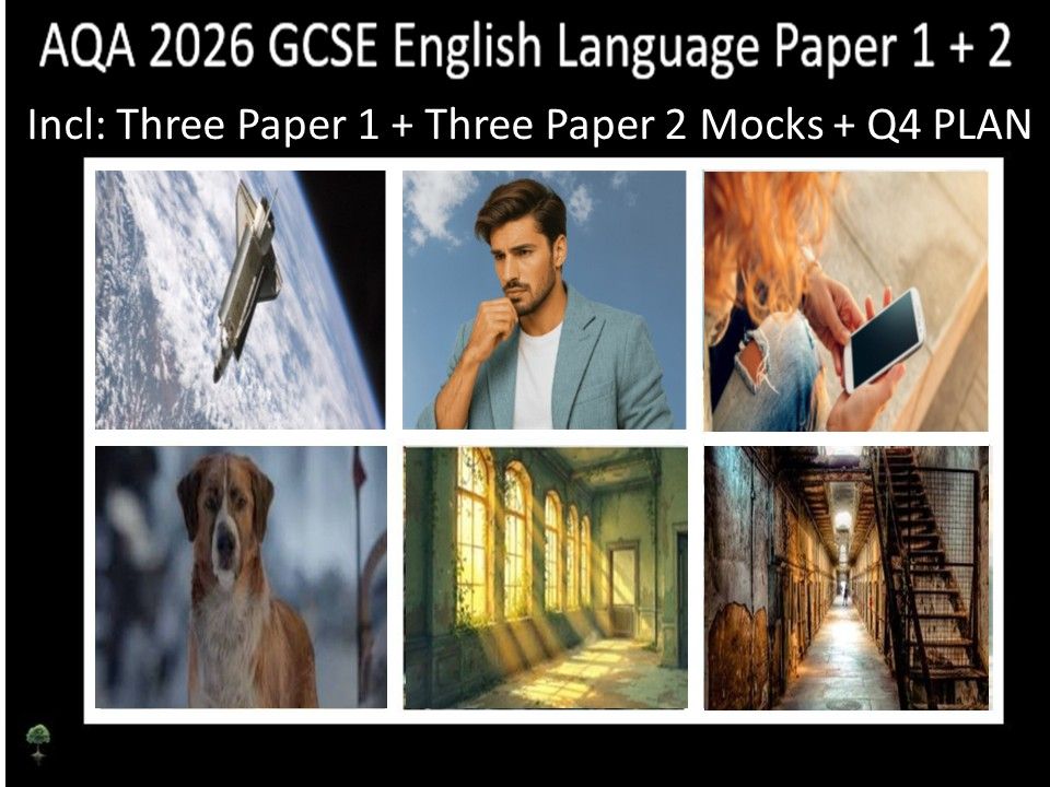 Six AQA 2026 GCSE English Language Paper 1 + 2 Mocks | Q4 Plan