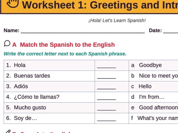 ¡Hola! Beginner Spanish Lesson | Greetings, Introductions, Numbers 0-20