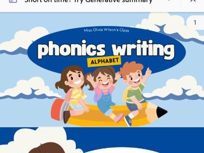 Phonics Handwriting Presentation