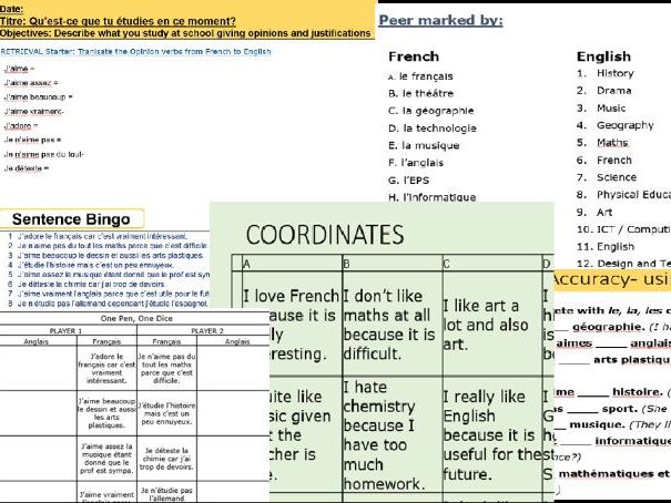 KS3 Ma matière préférée