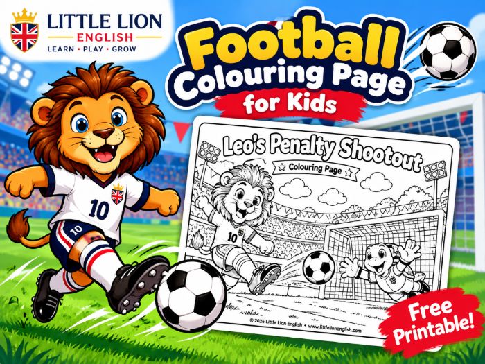 Football Colouring Page for Kids