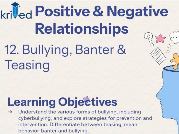 Bullying, Banter & Teasing – KS3 Year 9 PSHE Lesson on Prevention and Awareness
