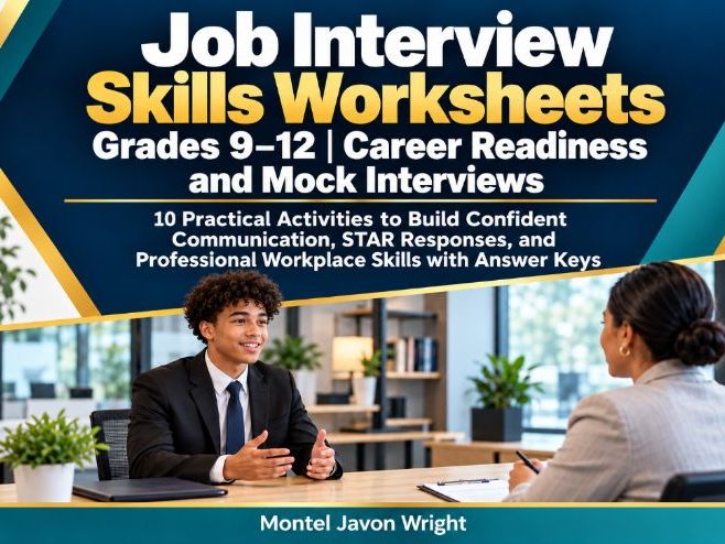 Job Interview Worksheets Grades 9–12