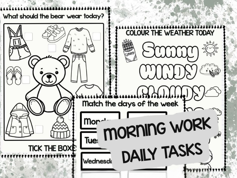 Morning Tasks, Reception, MorningMenu