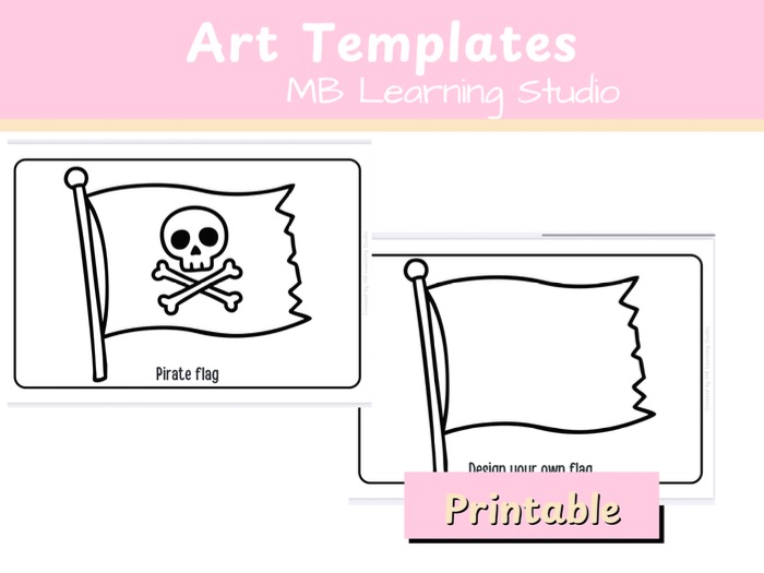 Pirate Art Template – Creative Summer Craft for EYFS, KS1, Pre-K to 1st Grade