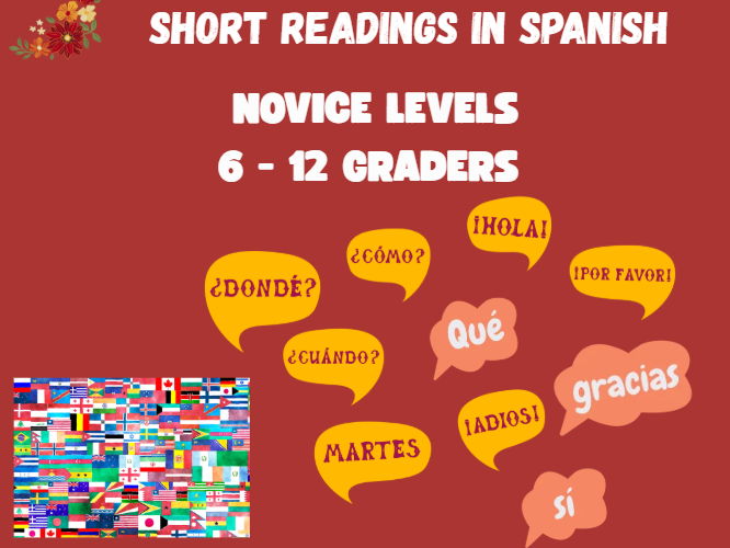 Spanish Reading Comprehension Workbook Beginning Levels