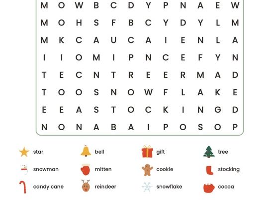 Cozy Christmas Colouring & Puzzles