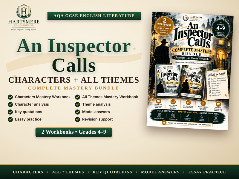 An Inspector Calls Characters and Themes Bundle