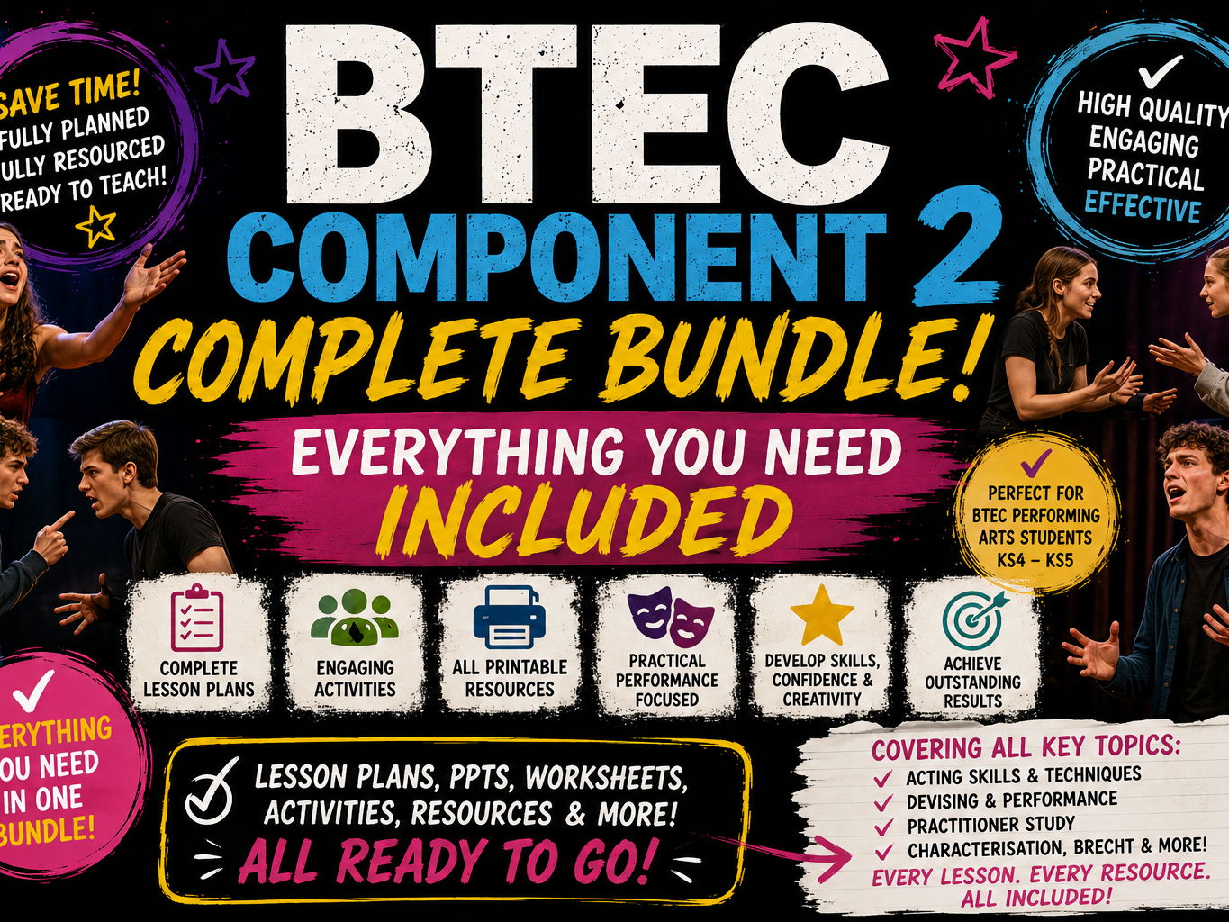 BTEC Performing Arts Component 2 – Complete Bundle
