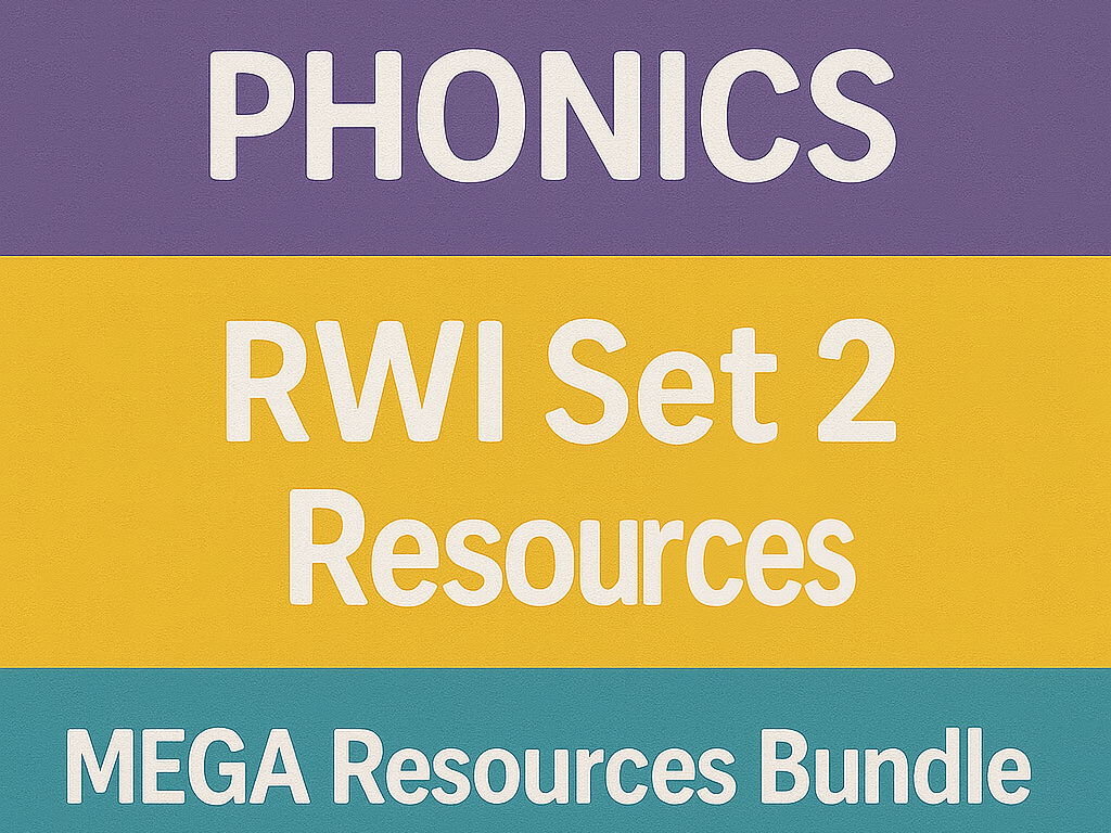 RWI Phonics Set 2 MEGA Bundle – 15 Resources: Books, Flashcards, Games, Posters