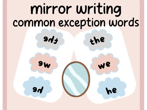 Mirror Year 1 common exception words