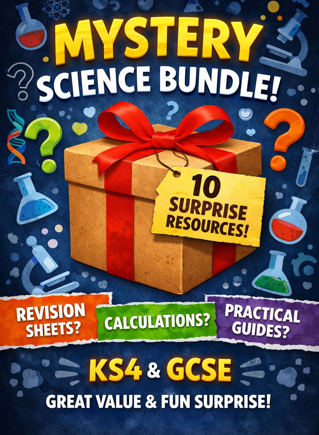 SCIENCE REVISION RANDOM BUNDLE 1 - 10 ITEMS !