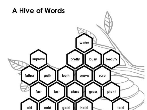 The Year 1 and 2 common exception words, from Step-by-Step: Build it, read it, spell it (5-7)