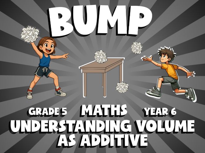 Understanding Volume as Additive BUMP Maths Game | No-Prep Year 6 Review Activity