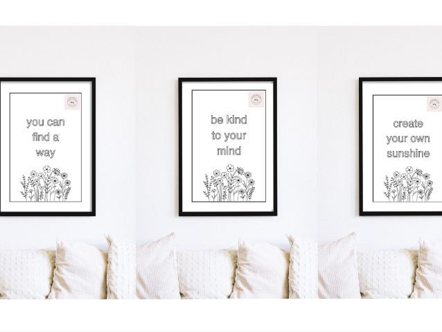 Affirmation Posters - Colouring-in optional