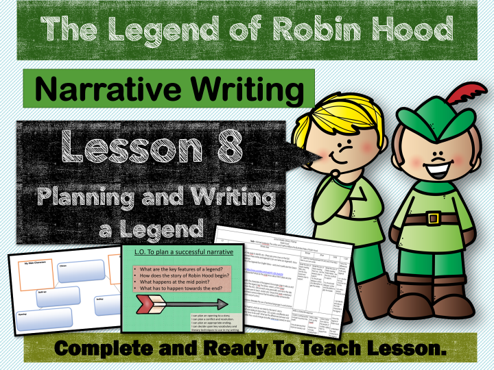 ROBIN HOOD LEGEND-UKS2- LESSON 8 - Planning and Writing a Legend