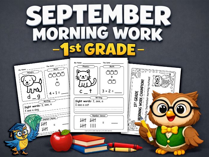 September Morning Work 1st Grade
