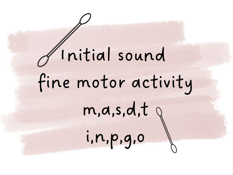 Initial sound Fine Motor Poster masdtinpgo