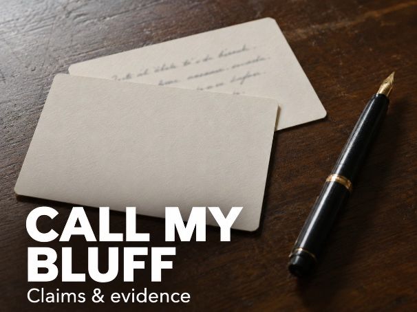 Call My Bluff: KS3 Evidence and Unreliable Narrator Game