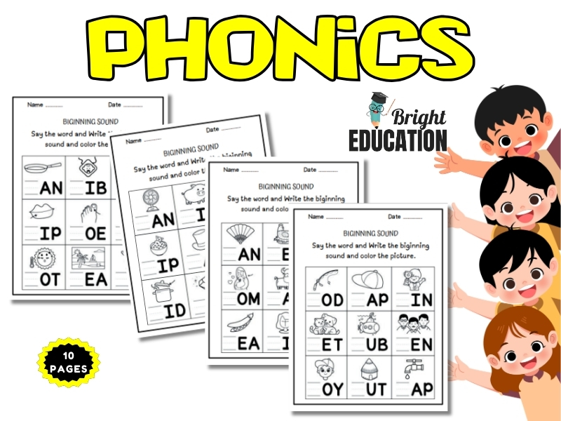 Biginning Sound Words Phonics  Activity
