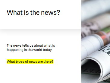 The world around us (Yr7 PSHE)