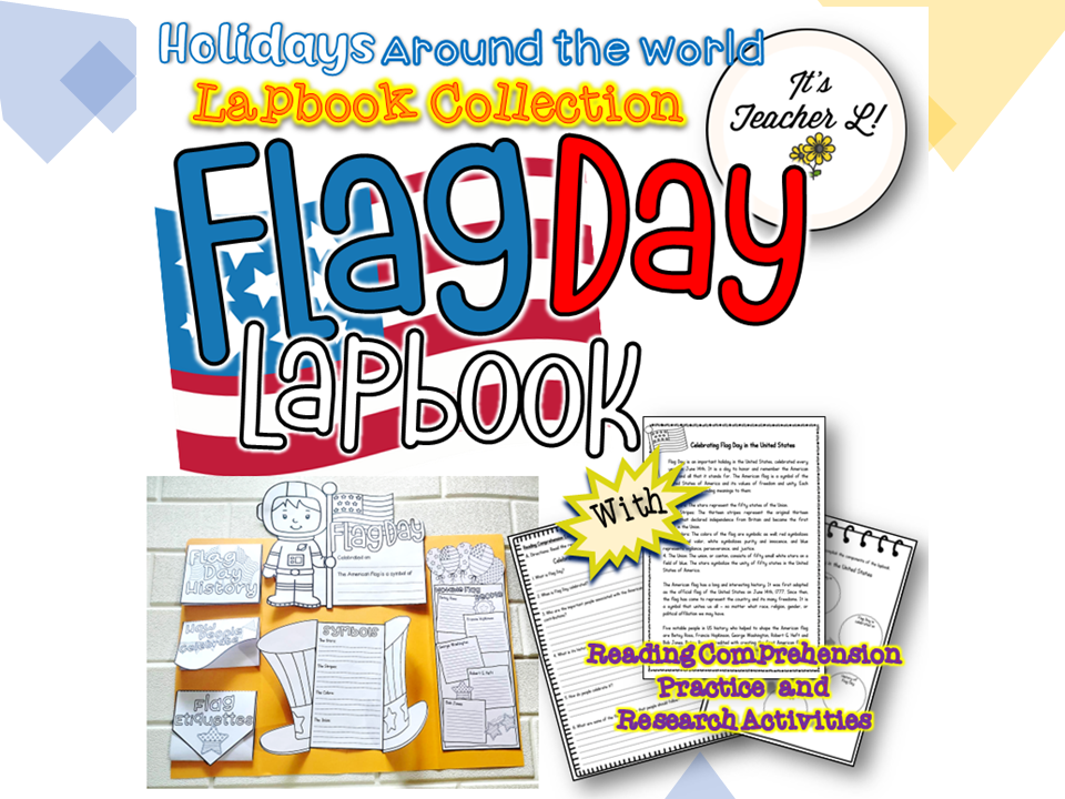 Flag Day Lapbook with Reading Comprehension Activities